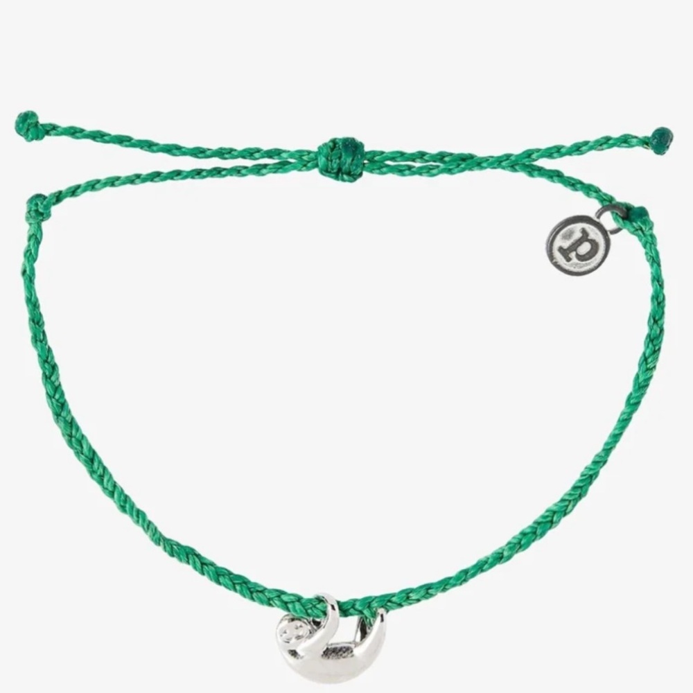 NWT Pura Vida Sloth Bracelet in Silver